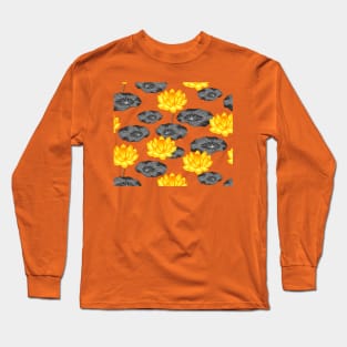 Yellow Lotus & Water Lily | Flowering Plant Long Sleeve T-Shirt